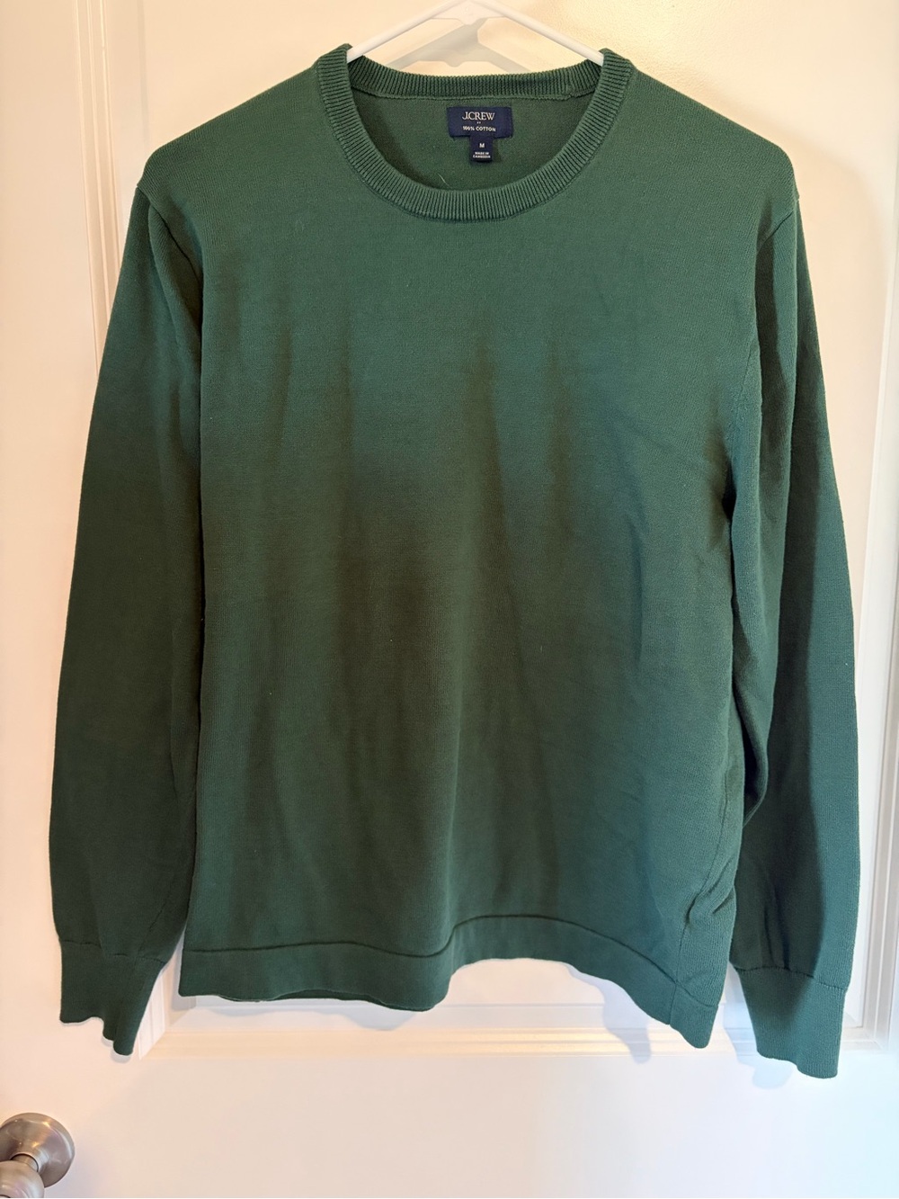 J. Crew Men’s Dark Green Crewneck Sweater